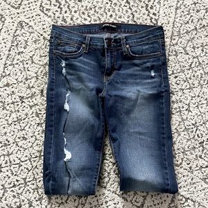 Angry Rabbit Distressed Skinny Jeans